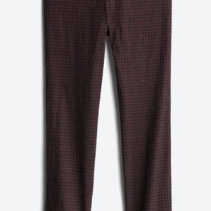 ERICA TAYLOR Gabriella Printed Jacquard Straight Leg Pant - Medium